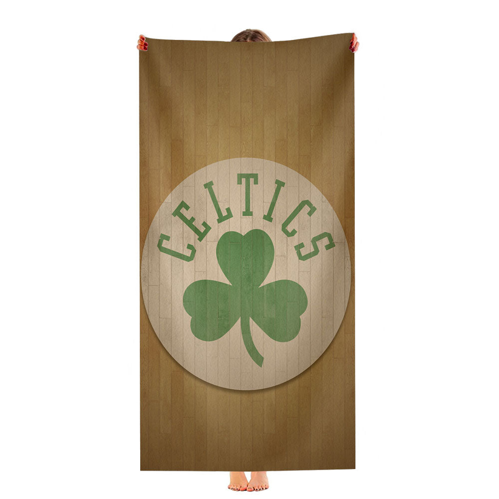 Boston Celtics Logo Hardwood Ultra-Soft Luxury Bathroom Towels