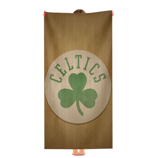Boston Celtics Logo Hardwood Ultra-Soft Luxury Bathroom Towels
