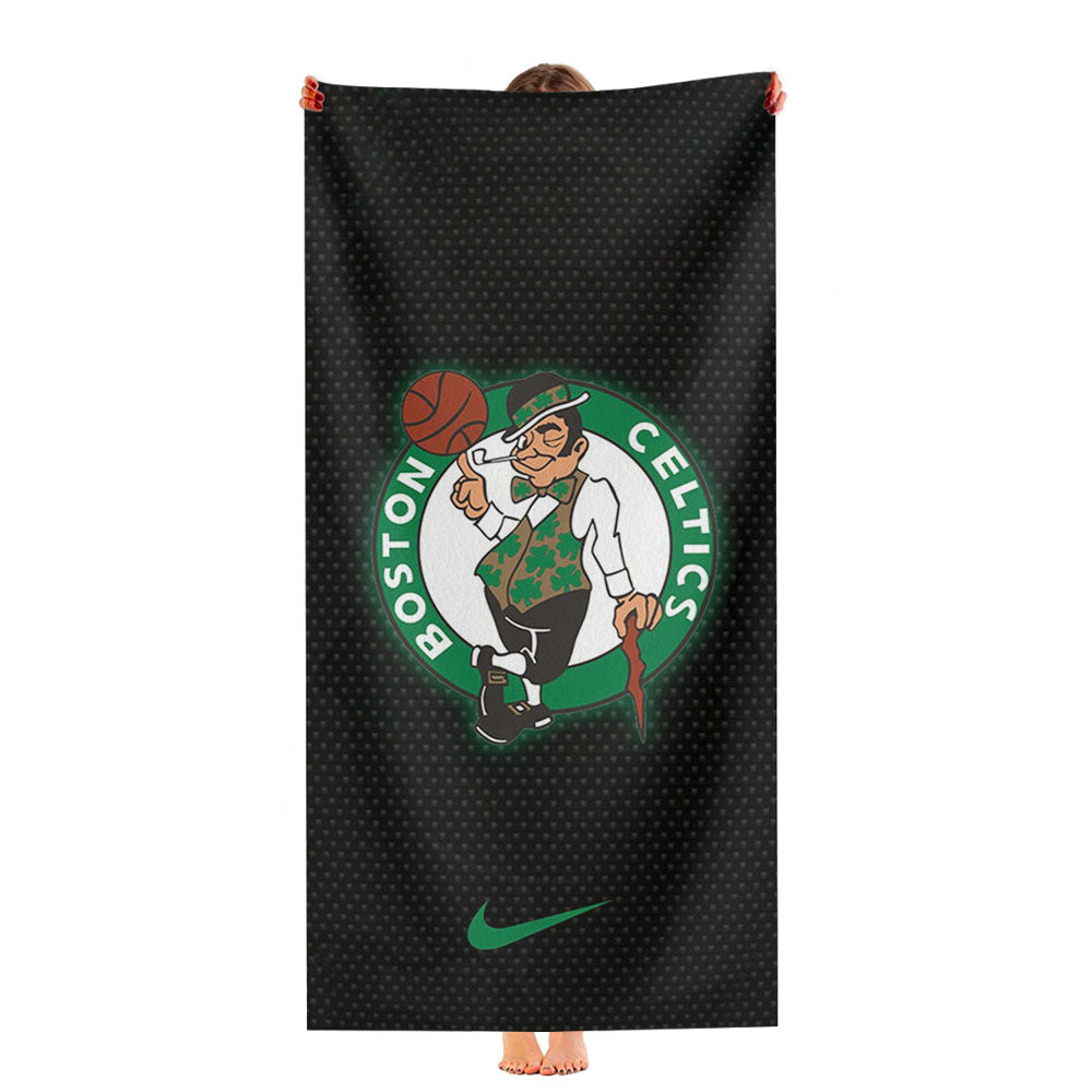 Boston Celtics Nike Carbon Ultra-Soft Luxury Bathroom Towels