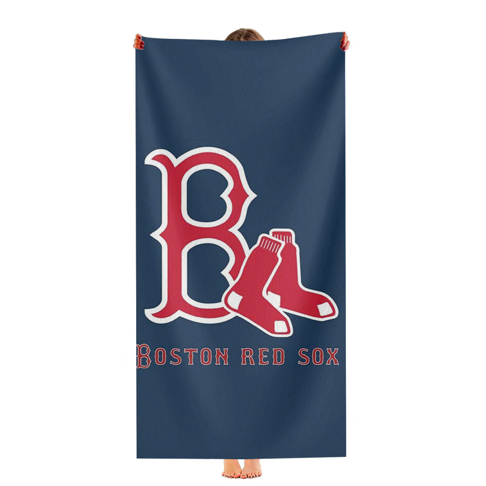 Boston Red Sox Baseball Ultra-Soft Luxury Bathroom Towels