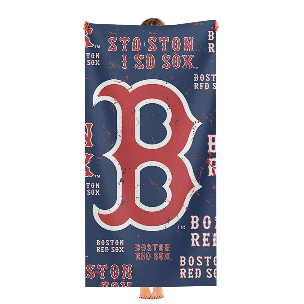 Boston Red Sox Baseball 4 Ultra-Soft Luxury Bathroom Towels