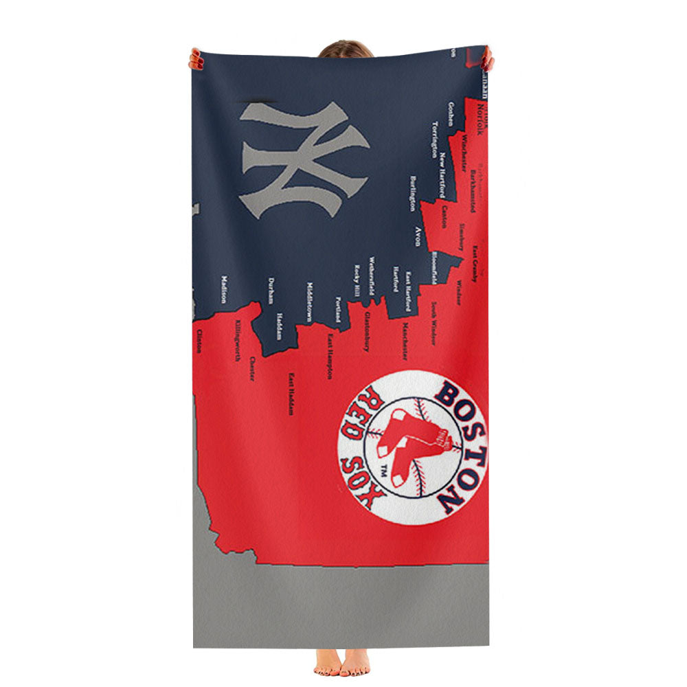 Boston Red Sox Logos Ultra-Soft Luxury Bathroom Towels