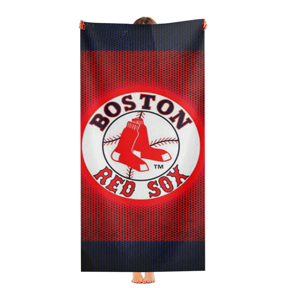 Boston Red Sox Mlb Sport Logo Ultra-Soft Luxury Bathroom Towels