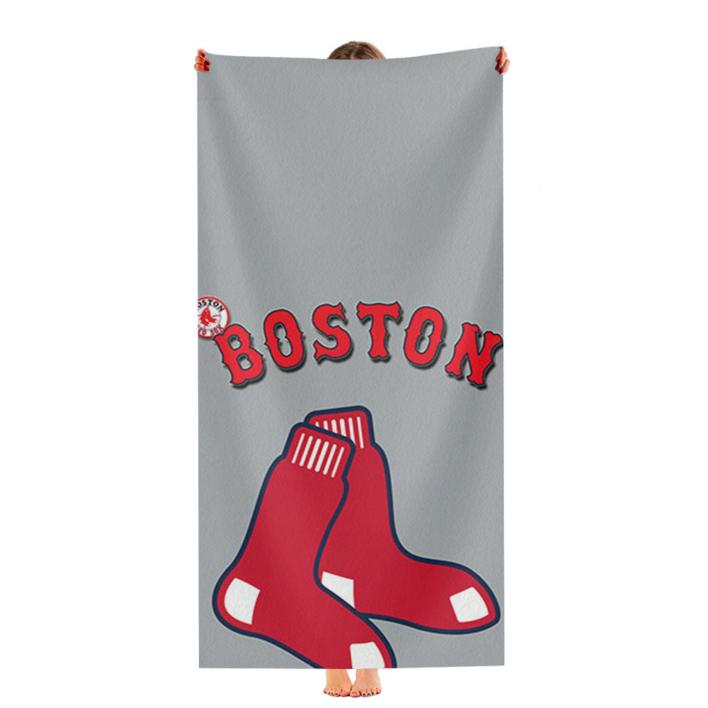 Boston Red Sox Red Ultra-Soft Luxury Bathroom Towels