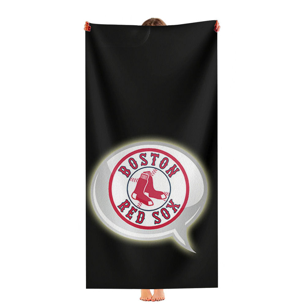 Boston Red Sox Shadow Ultra-Soft Luxury Bathroom Towels