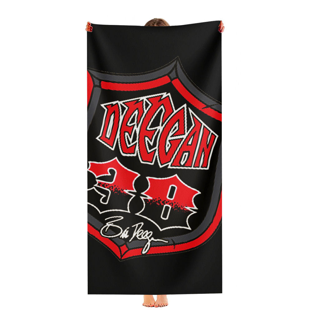 Brian Deegan Logo Metal Ultra-Soft Luxury Bathroom Towels