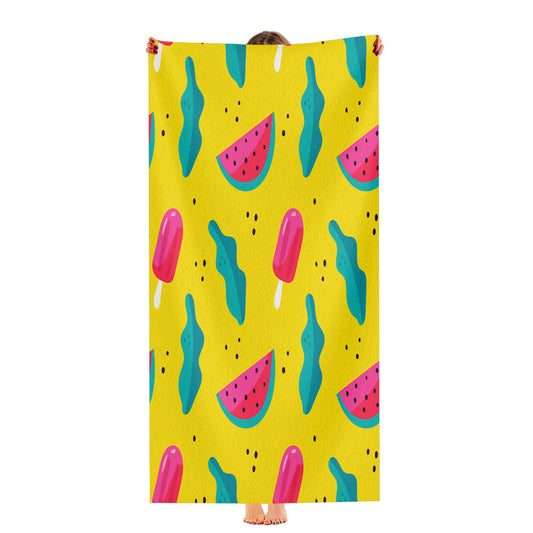 Bright Summer Patterns 01 Ultra-Soft Luxury Bathroom Towels