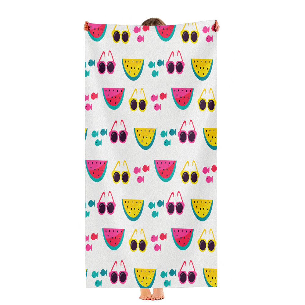 Bright Summer Patterns 08 Ultra-Soft Luxury Bathroom Towels