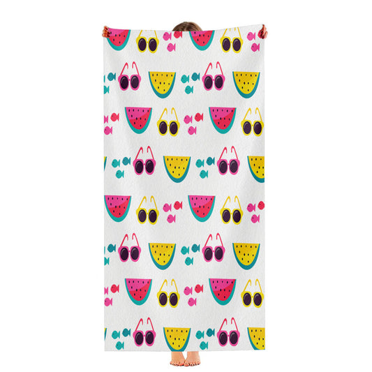 Bright Summer Patterns 08 Ultra-Soft Luxury Bathroom Towels