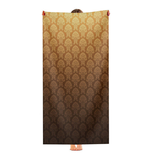 Brown Orange Texture Patterns August Ultra-Soft Luxury Bathroom Towels