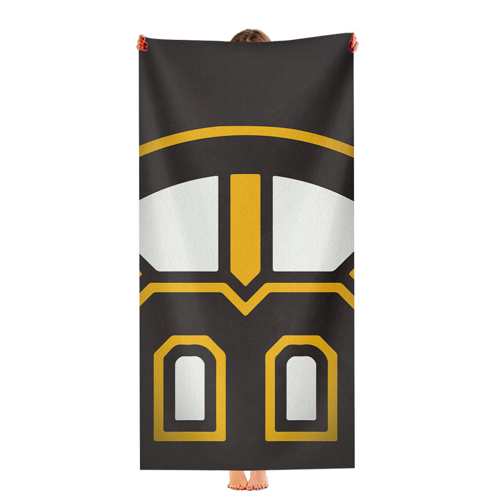 Bruins Boston Logo Texture Ultra-Soft Luxury Bathroom Towels