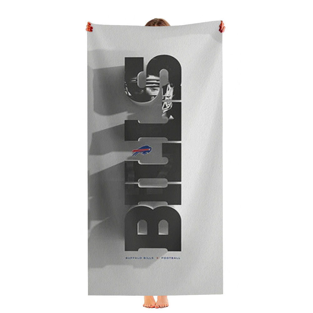 Buffalo Bills Emblem Ultra-Soft Luxury Bathroom Towels