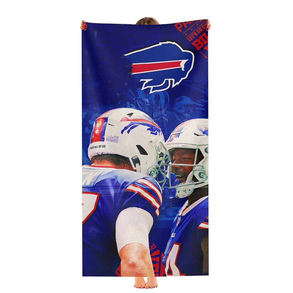 Buffalo Bills Taylor Squad Ultra-Soft Luxury Bathroom Towels