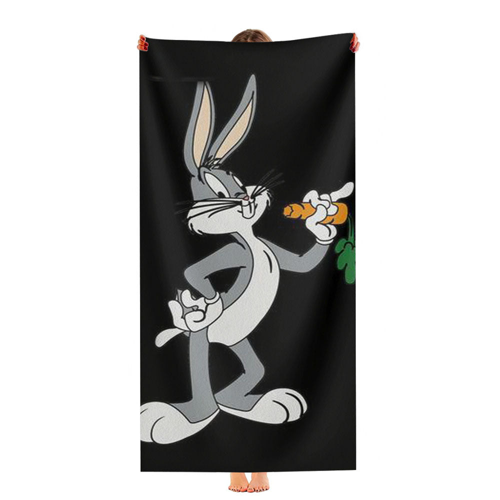 Bugs Bunny Looney Tunes Cartoon Funny Ultra-Soft Luxury Bathroom Towels