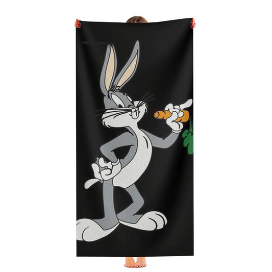 Bugs Bunny Looney Tunes Cartoon Funny Ultra-Soft Luxury Bathroom Towels
