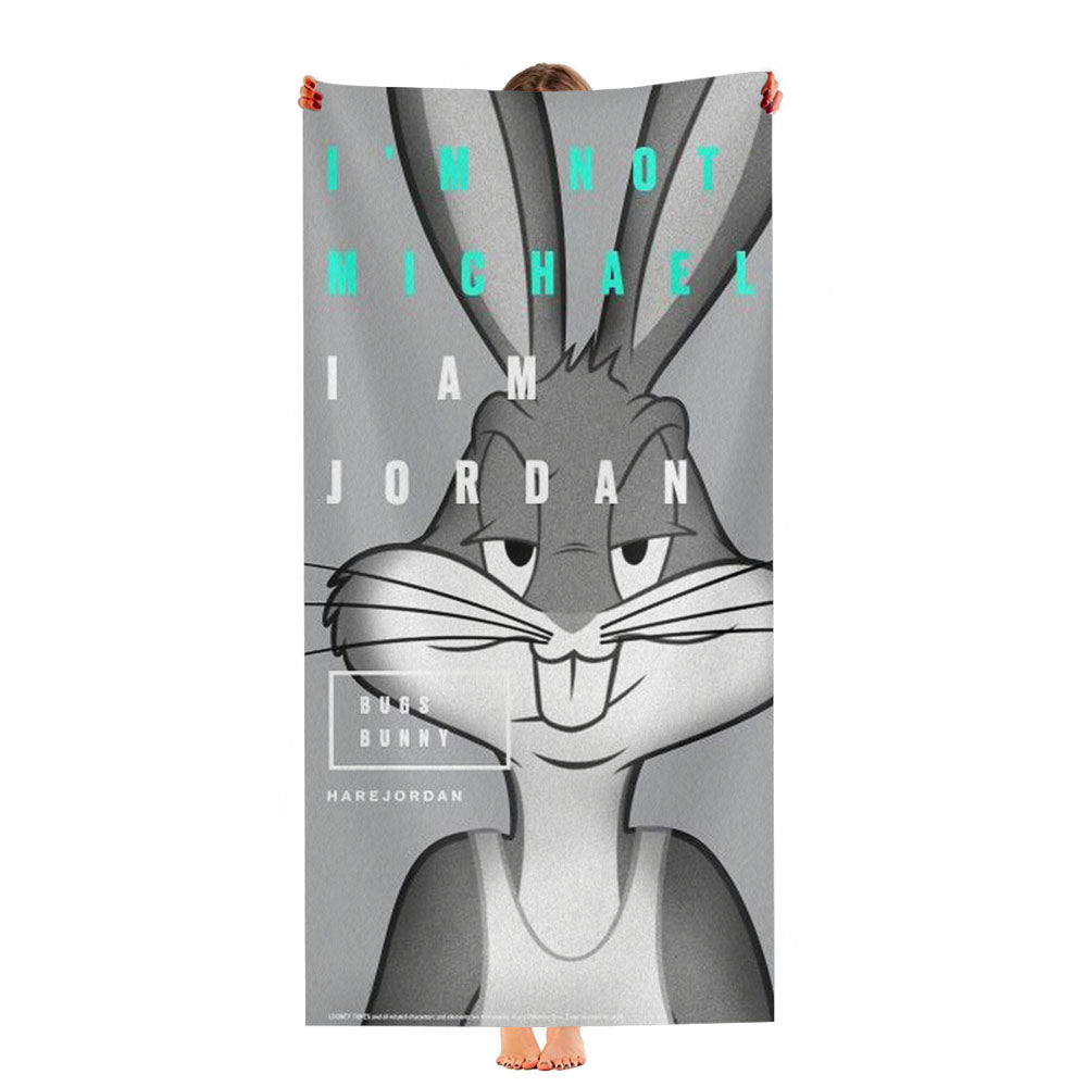 Bugs Bunny Not Jordan Space Ultra-Soft Luxury Bathroom Towels