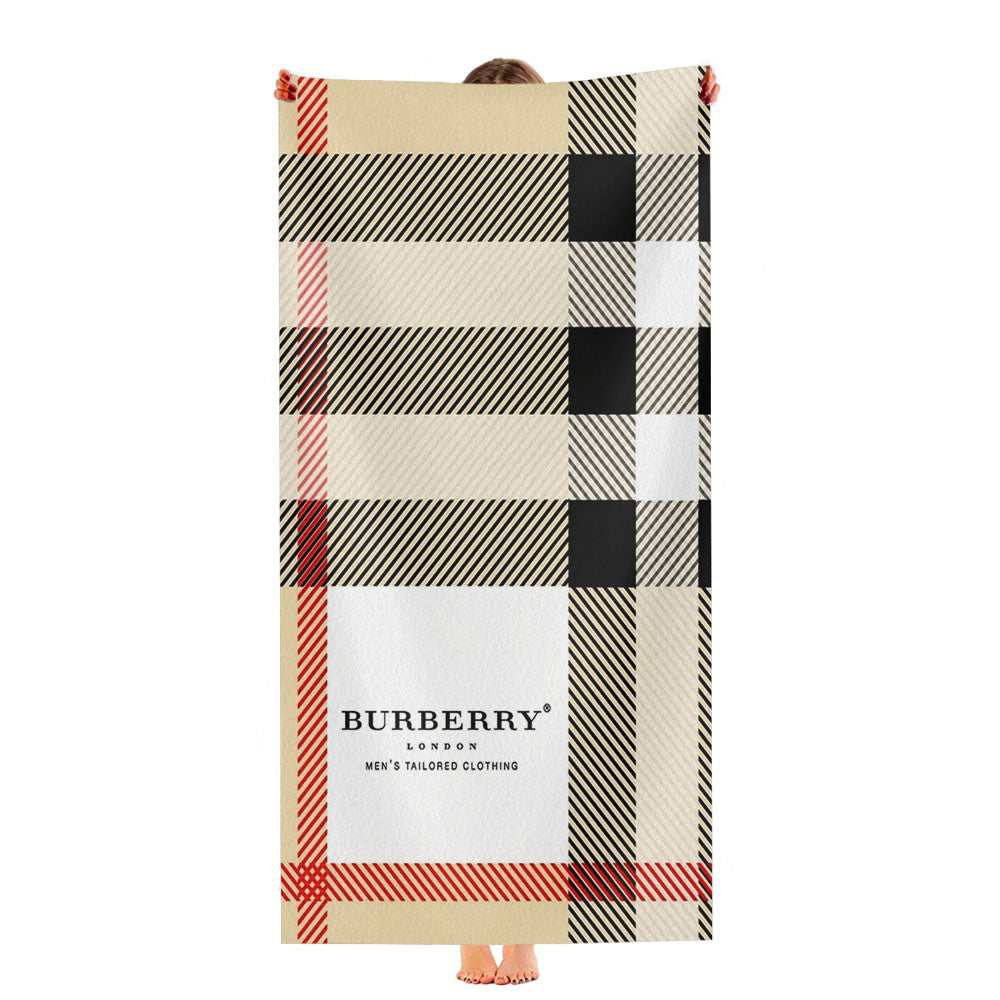 Burberry Pattern Square Ultra-Soft Luxury Bathroom Towels