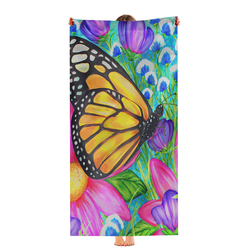 Butterfly Blooms Ultra-Soft Luxury Bathroom Towels