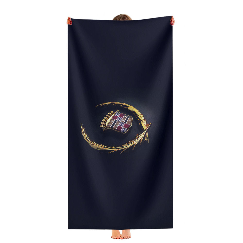 Cadillac Logo Car Dark Ultra-Soft Luxury Bathroom Towels