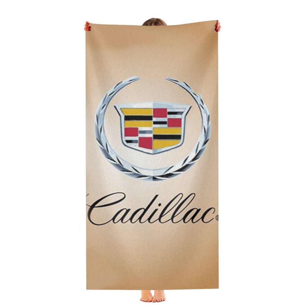 Cadillac Logo Wood Ultra-Soft Luxury Bathroom Towels