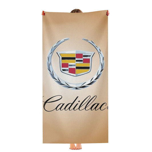 Cadillac Logo Wood Ultra-Soft Luxury Bathroom Towels