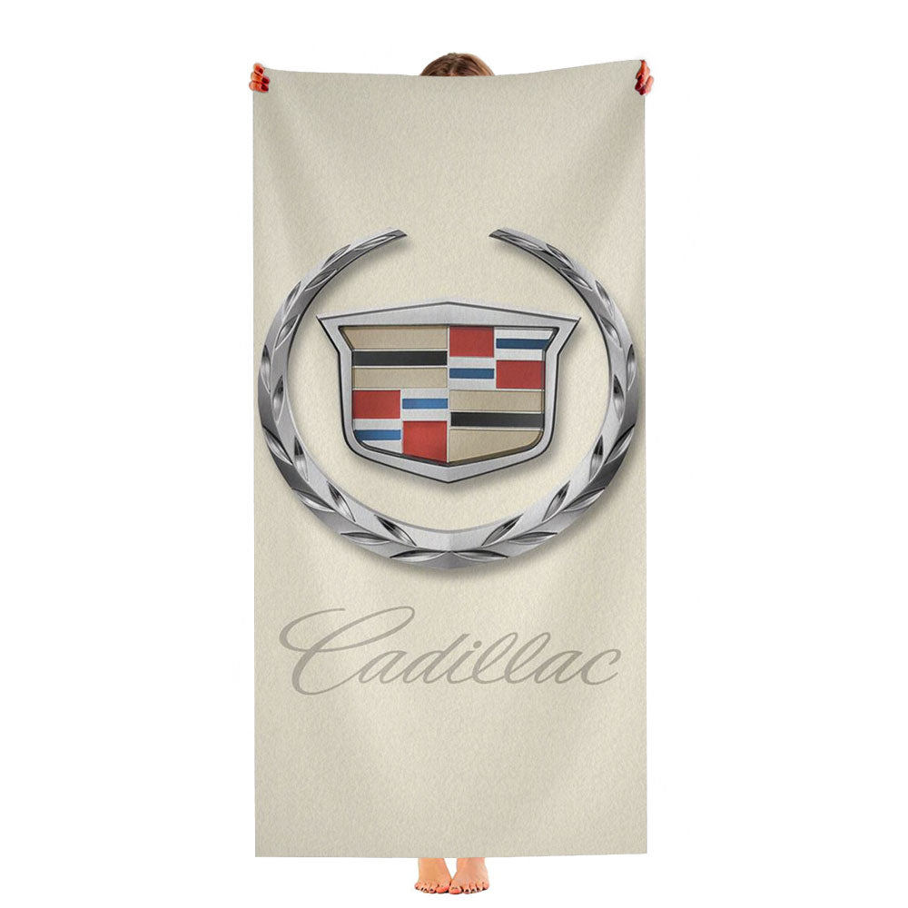 Cadillac White Wallpaper Ultra-Soft Luxury Bathroom Towels