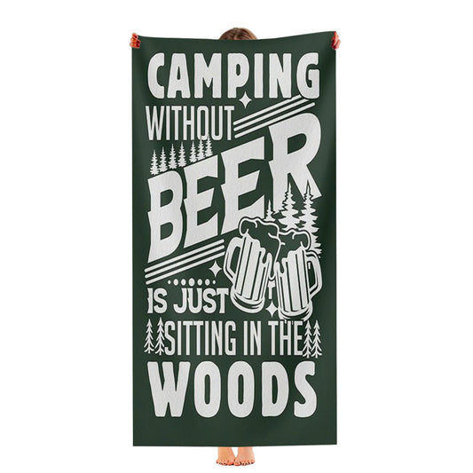 Camping Without Beer Ultra-Soft Luxury Bathroom Towels