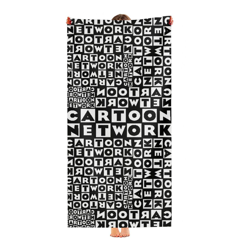 Cartoon Network Logo Pattern Ultra-Soft Luxury Bathroom Towels