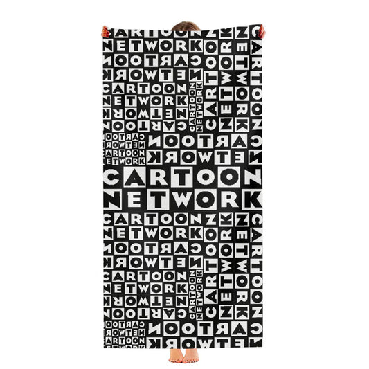 Cartoon Network Logo Pattern Ultra-Soft Luxury Bathroom Towels