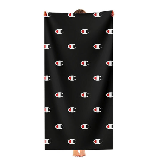 Champion Emblem Pattern Ultra-Soft Luxury Bathroom Towels