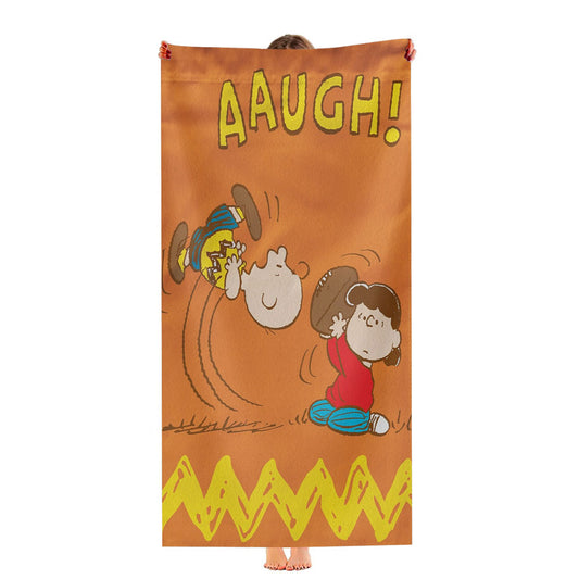 Charlie Brown And Lucy Football Ultra-Soft Luxury Bathroom Towels