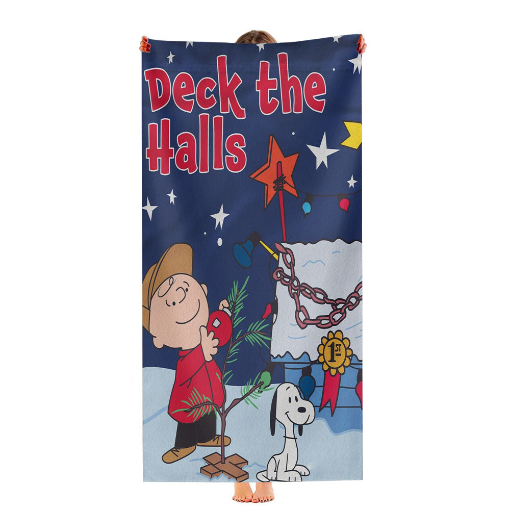 Charlie Brown Christmas Tree Ultra-Soft Luxury Bathroom Towels