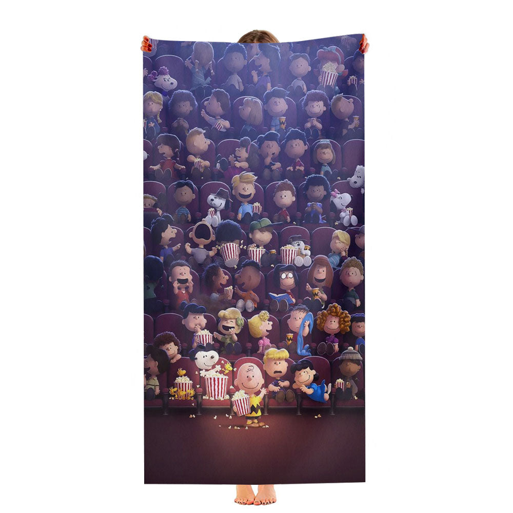Charlie Brown Snoopy The Peanuts Movie Ultra-Soft Luxury Bathroom Towels