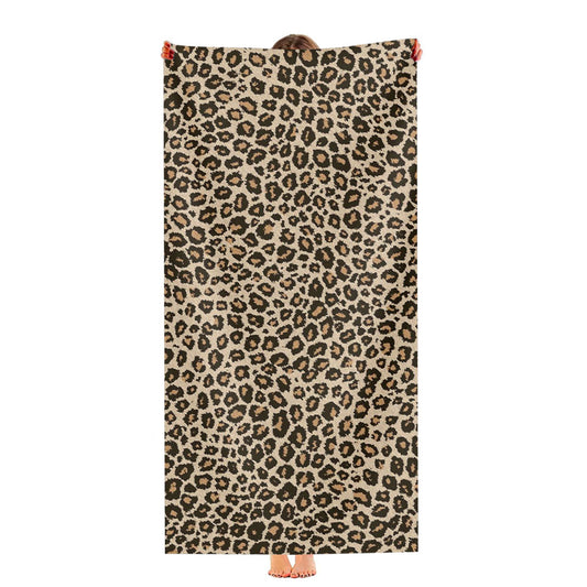 Cheetah Cat Skin Pattern Texture Style Ultra-Soft Luxury Bathroom Towels