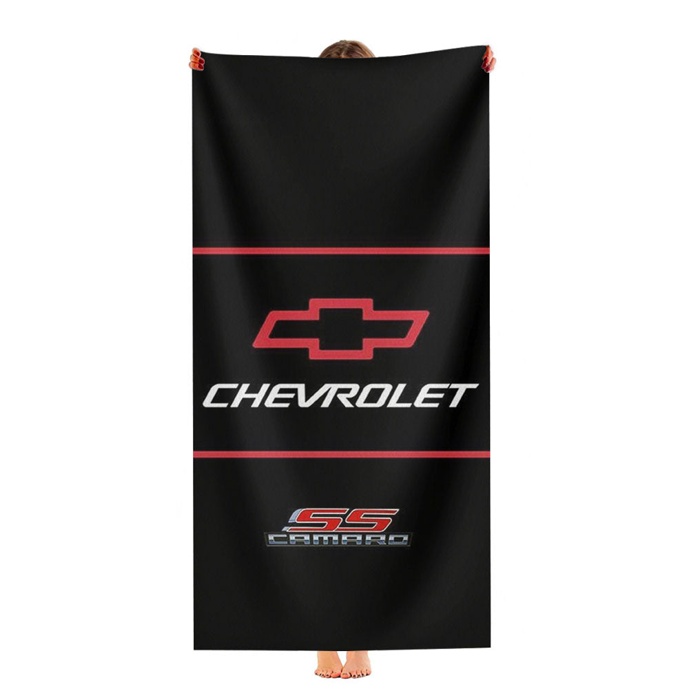 Chevrolet Camaro Ss Logo 2 Ultra-Soft Luxury Bathroom Towels