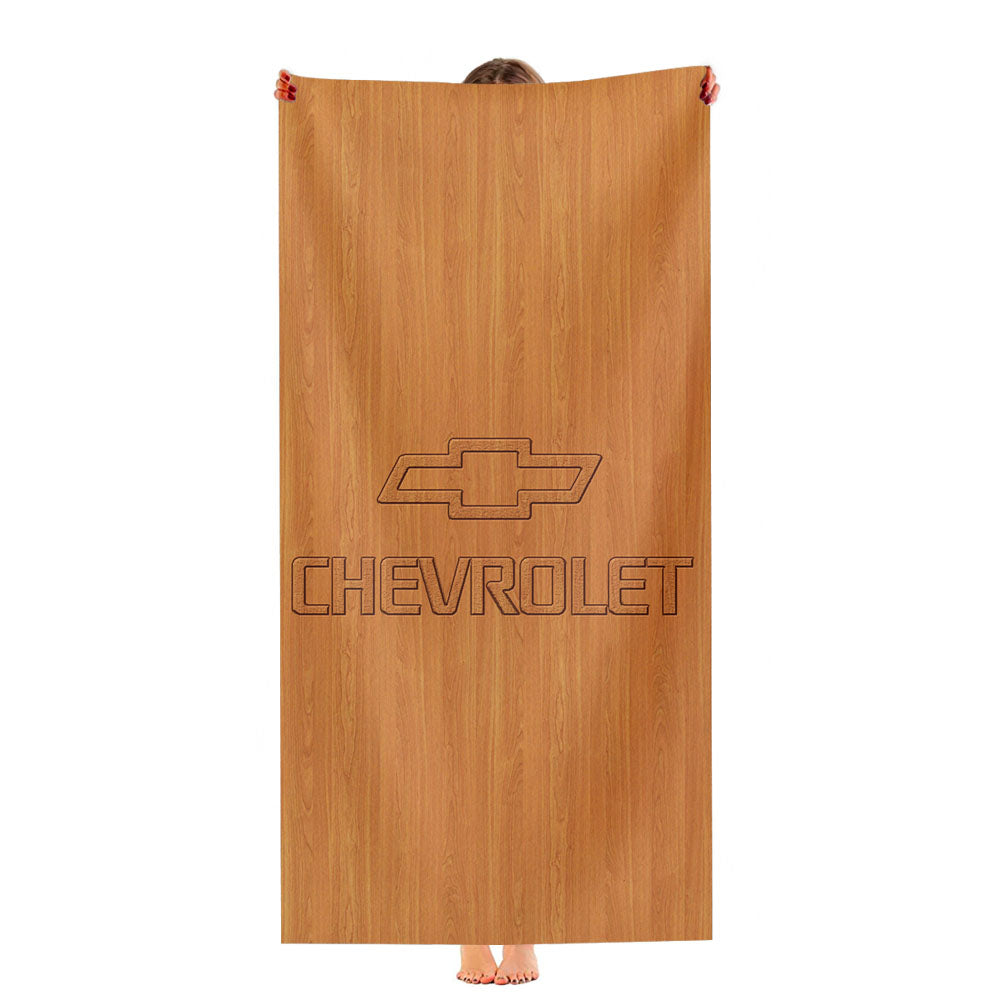 Chevrolet Carbon Background Ultra-Soft Luxury Bathroom Towels