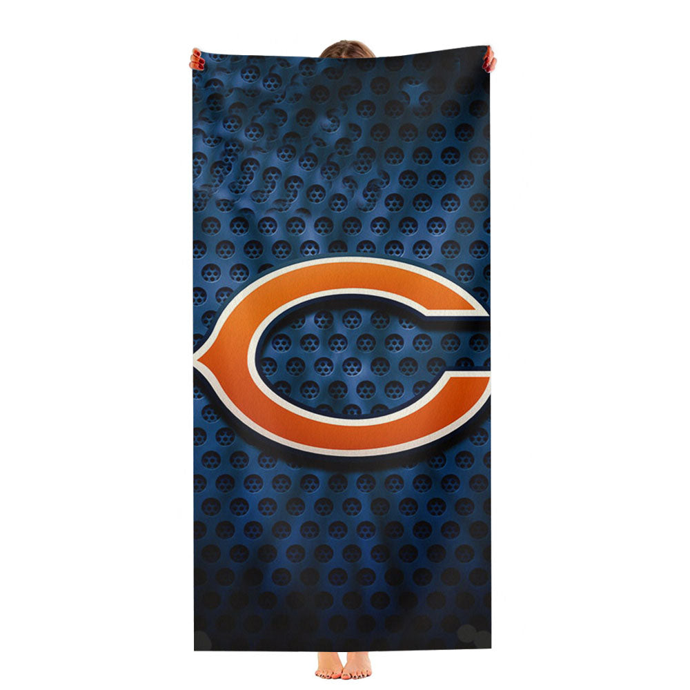 Chicago Bears Symbol Ultra-Soft Luxury Bathroom Towels