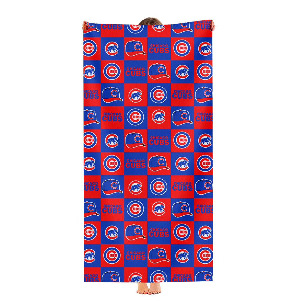 Chicago Cubs Caps Logo Ultra-Soft Luxury Bathroom Towels