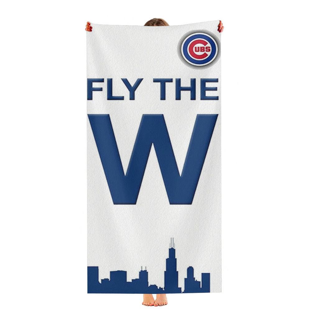 Chicago Cubs Mlb Icon Ultra-Soft Luxury Bathroom Towels