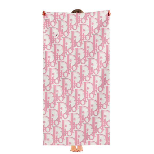 Christian Dior Pattern Pink Ultra-Soft Luxury Bathroom Towels