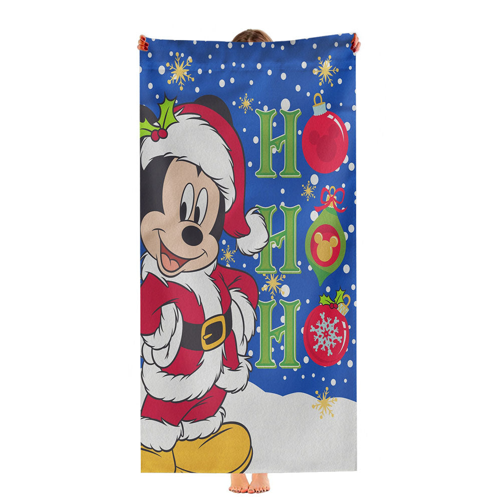 Christmas Disney Santa Mickey Ultra-Soft Luxury Bathroom Towels