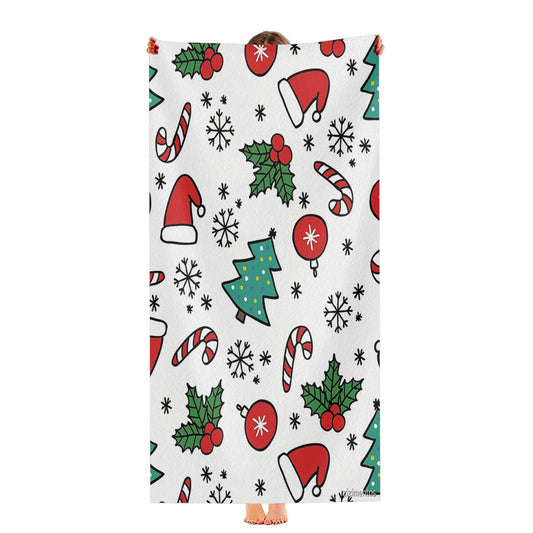 Christmas Pattern Ultra-Soft Luxury Bathroom Towels