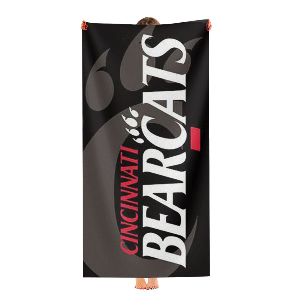 Cinncinnati Bearcats Logo Overlap Ultra-Soft Luxury Bathroom Towels