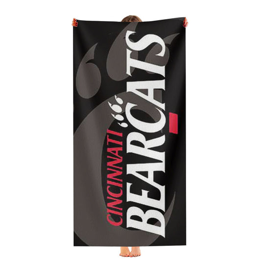 Cinncinnati Bearcats Logo Overlap Ultra-Soft Luxury Bathroom Towels