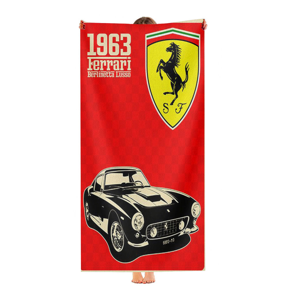 Classic Ferrari Red Ultra-Soft Luxury Bathroom Towels