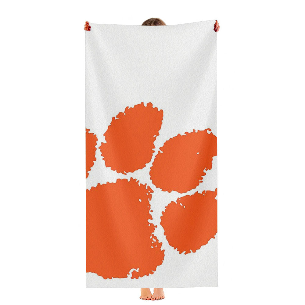 Clemson Tiger Paw Logo Ultra-Soft Luxury Bathroom Towels