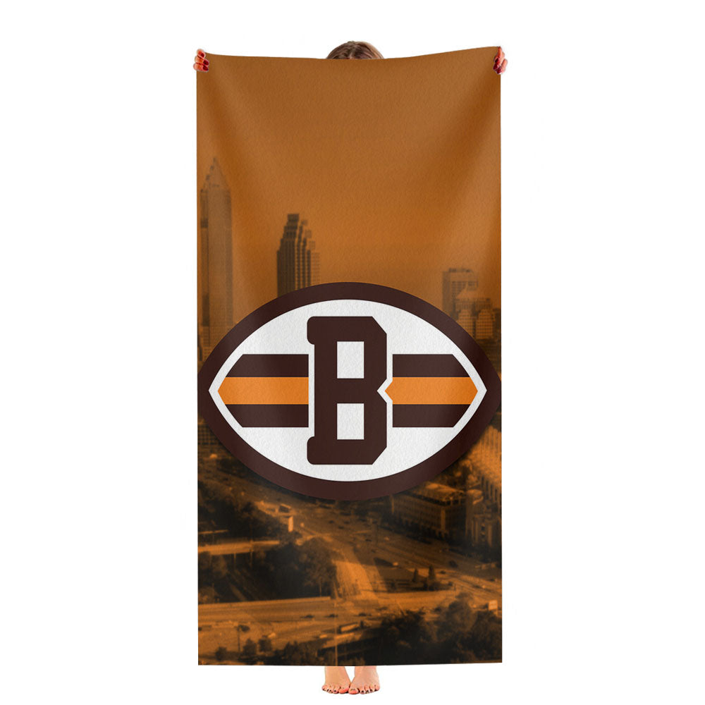 Cleveland Browns Emblem Ultra-Soft Luxury Bathroom Towels
