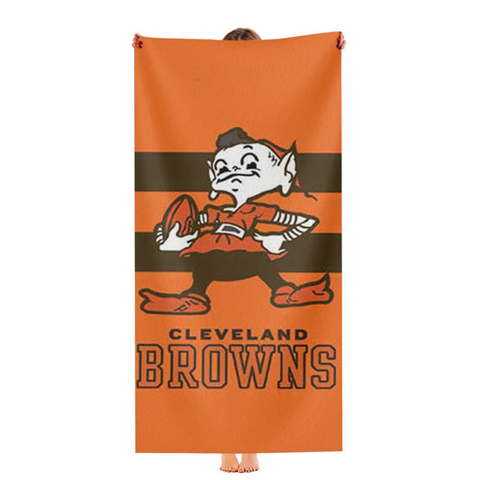 Cleveland Browns Original Stripes Ultra-Soft Luxury Bathroom Towels