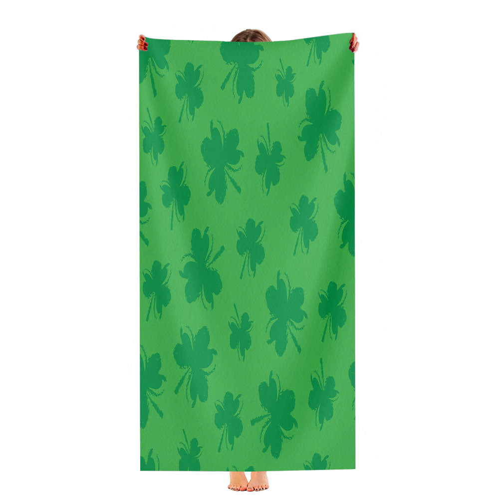 Clover Patrick Pattern Ultra-Soft Luxury Bathroom Towels