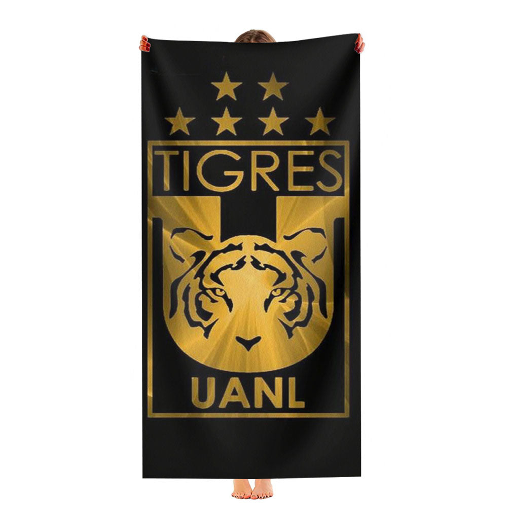 Club Uanl Tigres Gold Logo Ultra-Soft Luxury Bathroom Towels